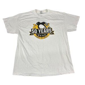 Pittsburgh Penguins XL 50th Anniversary 1967 - 2017 Logo Graphic T-Shirt Promo